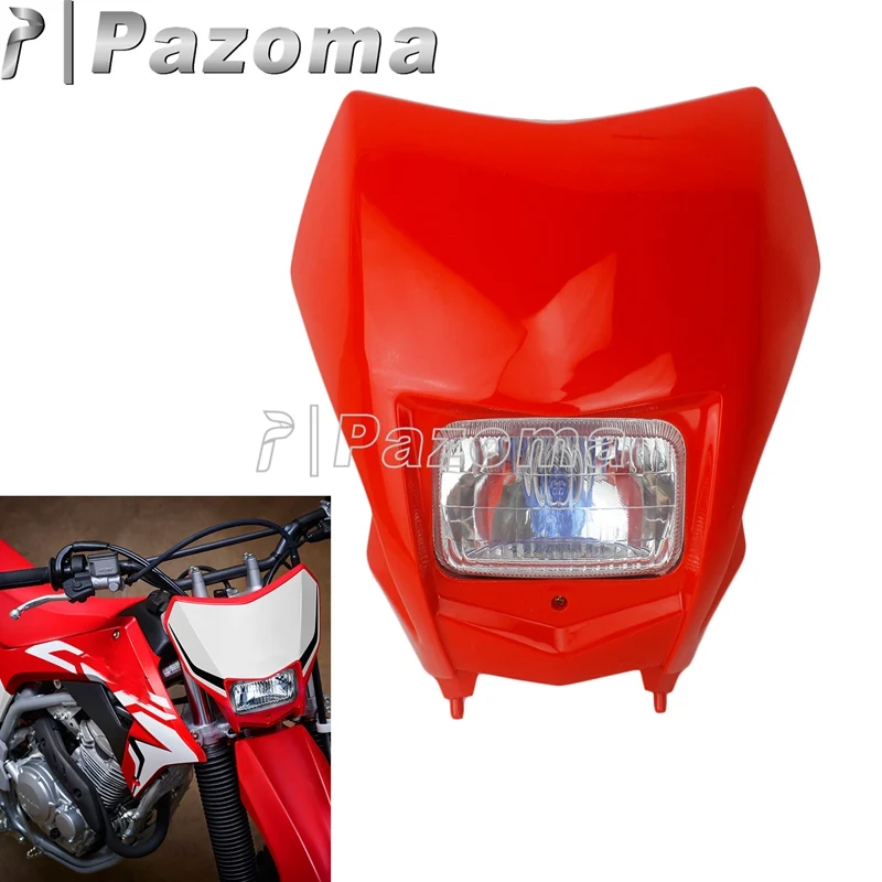 Универсальные Передние фары для мотокросса супермото маска эндуро Honda CRF150F CRF230F CRF