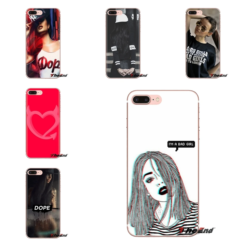 Good vs Bad girls wallpaper Transparent TPU Shell Case For Samsung Galaxy S3 S4 S5 Mini S6 S7 Edge S8 S9 S10 Plus Note 3 4 5 8 9 |