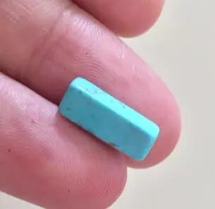 Turquoise Eruifa 10 шт. Cuboid 13 мм длиной, 4 мм толстый полудрагоценный каменный Шарм Подвеска ювелирные изделия DIY серьги ожерелье 11 цветов - Цвет: Turquoise