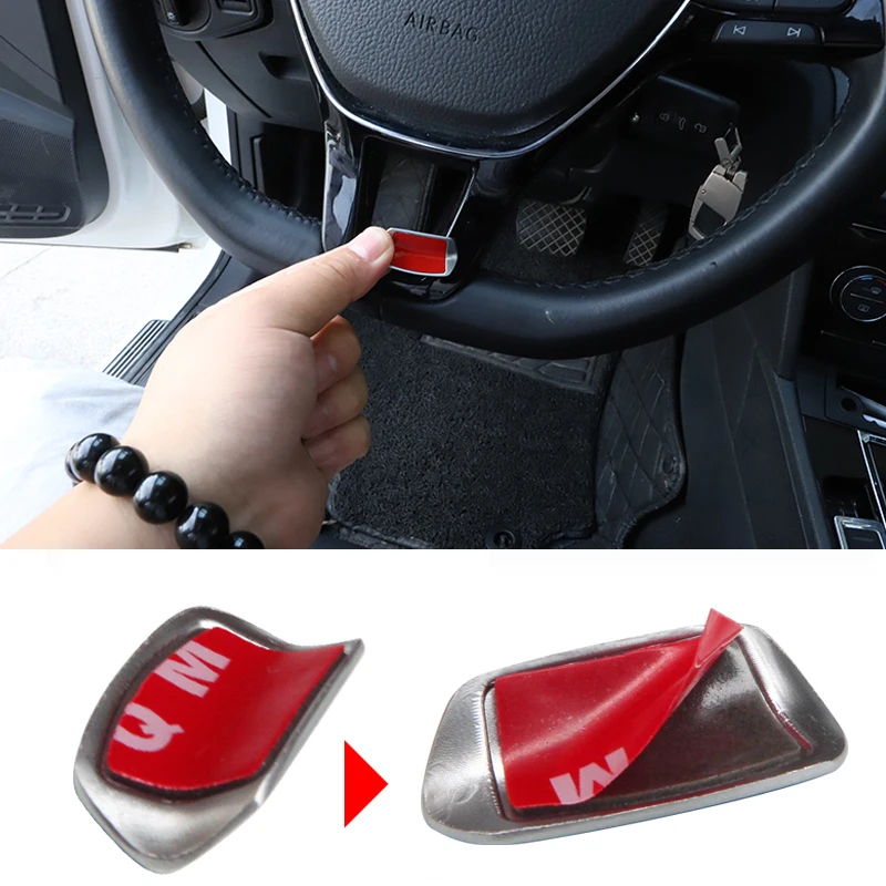 Авто Наклейка на руль для Volkswagen VW Golf 4 MK4 Passat B6 B7 B8 Touran R Rline эмблема Stciker рулевая колесная наклейка