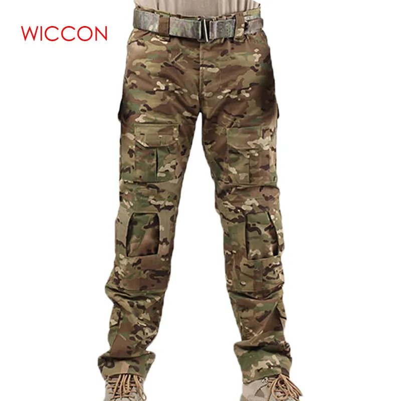 Военные тактические штаны, мужские камуфляжные Pantalon, лягушка, брюки карго, наколенники, рабочие брюки, армейские охотники, боевые брюки