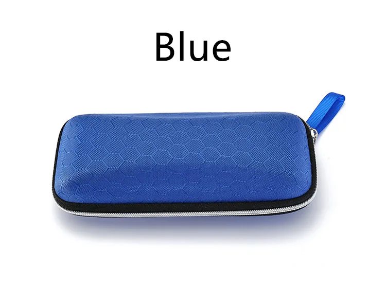 blue Черный Чехол для очков, портативный держатель для очков, солнцезащитных очков, чехол для женщин и мужчин, Модный чехол, тканевые контакты, аксессуары для очков - Цвет: blue