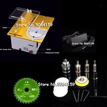 Mini table saw 12V-24V portable DIY wood Cutting machine, desktop buddha beads polish machine,metal/Acrylic cutter