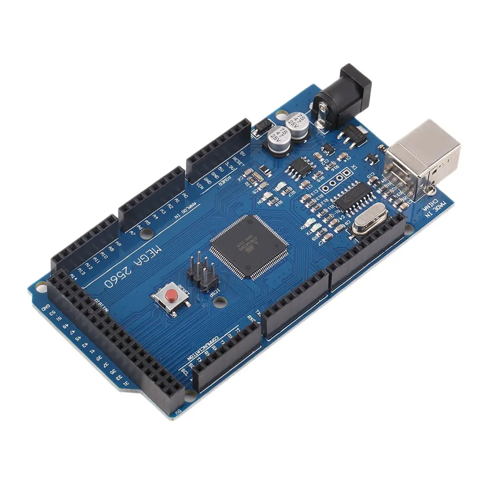 Mega 2560 R3 REV3 ATmega2560-16AU Board USB Cable Compatible 256 KB of Which 8 KB Used by Bootloader For Arduino Eletronic Hot