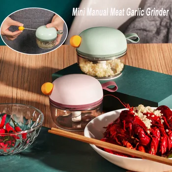 

Mini Manual Meat Garlic Grinder Chopper Food Vegetable Fruit Twist Shredder Scallion Ginger Chili Mincer Grinder Kitchen Tools