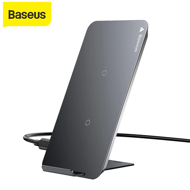 Беспроводное зарядное устройство Baseus QI быстрая зарядка для iPhone X Samsung Galaxy S9
