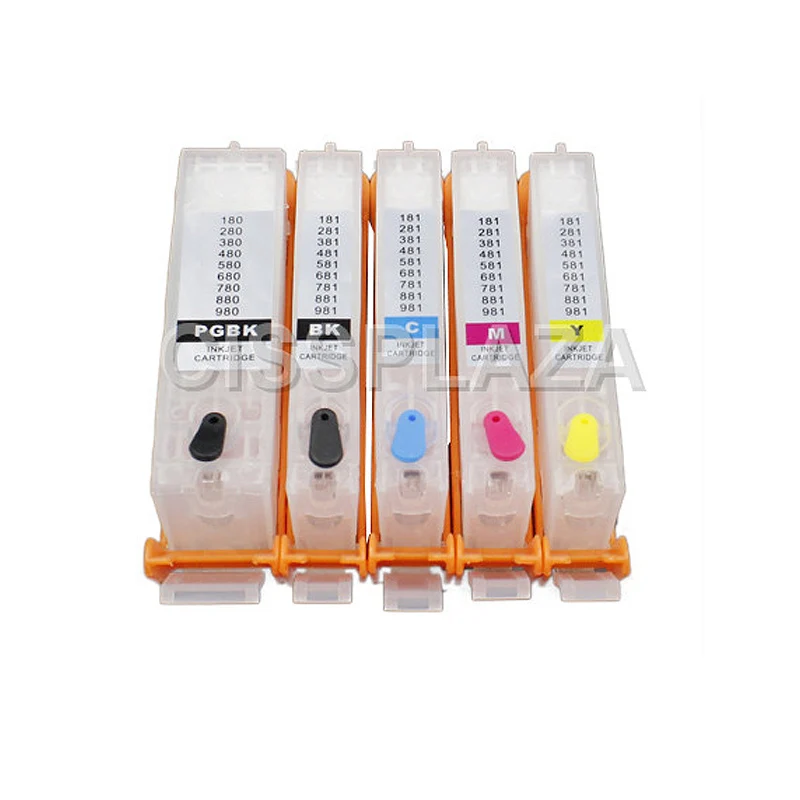 Cissplaza i380 381 i 380xl Refill Ink Cartridge For Canon Ts6130 Tr8530 Tr7530 Ts6230 Tr9530 Ts8130 Ts30 With Chip Ink Cartridges Aliexpress