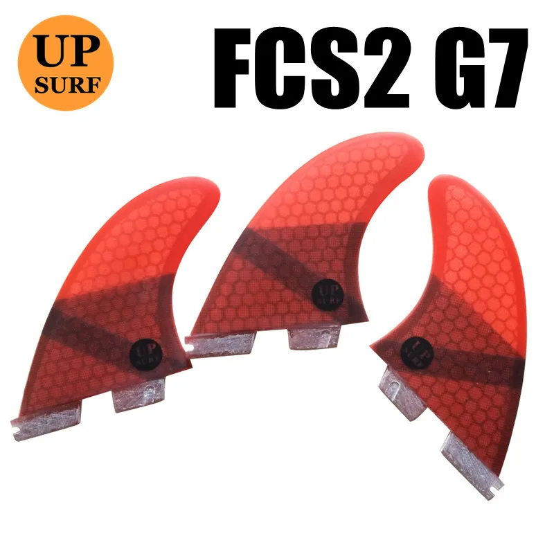 3 шт./4 шт./5 шт. fcs2 плавники G7/G5/GL плавники для серфинга стоячие fcs 2 водные виды спорта fcs ii плавники quilla surf стоячие весло плавник - Цвет: G7 red