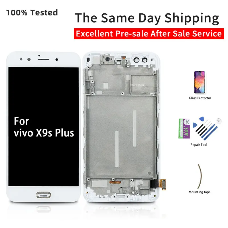 

Original For VIVO X9S Plus LCD Display Touch Screen With Frame Digitizer Assembly For VIVO X9S Plus Display