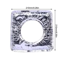 10 шт., газовая плита, алюминиевая фольга, бумага, высокотемпературная газовая плита, газовая плита, Оловянная фольга, прокладка для очистки масла, кухонные принадлежности