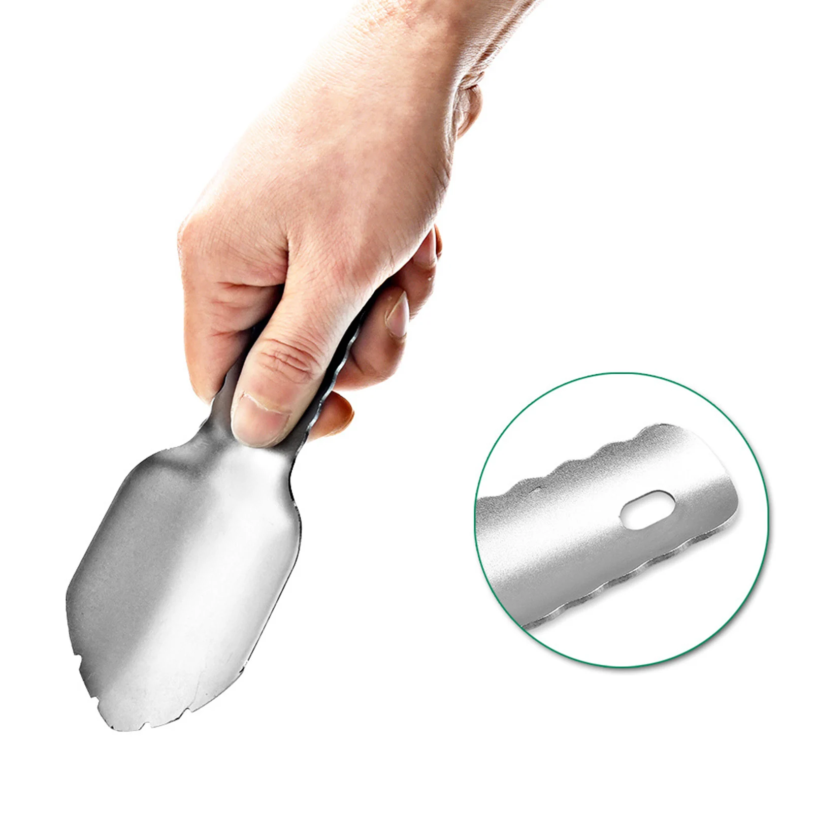 Pala de acero inoxidable para jardinería, pala de mano, Mini pala para flores, Pala pequeña de jardinería