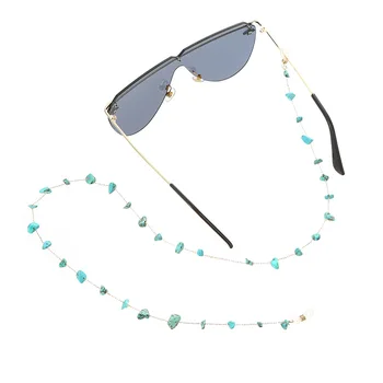 

Fashion Womens Eyeglass Chains Sunglasses Necklace Turquoise Glasses Chain Eyewears Cord Holder Neck Strap Rope Pendant String