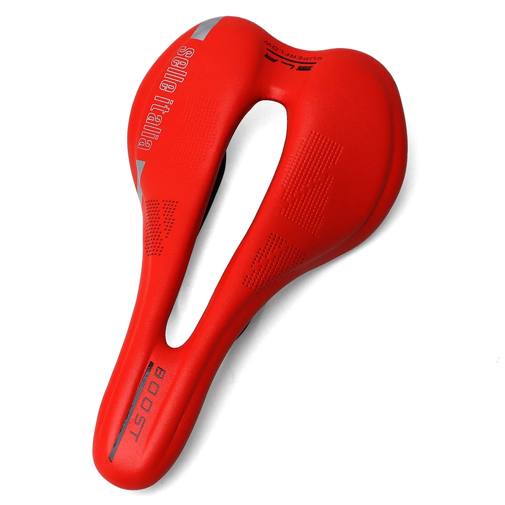 Selle Italia Ultra-light Mountain Bike Saddle Triathlon Racing Cycling Hollow Breathable Bicycle Seat Cushion Wide 147mm | Спорт и