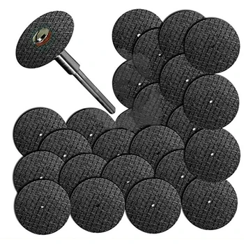 

50pcs Fiberglass Reinforced Cut Off Wheel Rotary Discs + 3Pcs 1/8 Mandrel