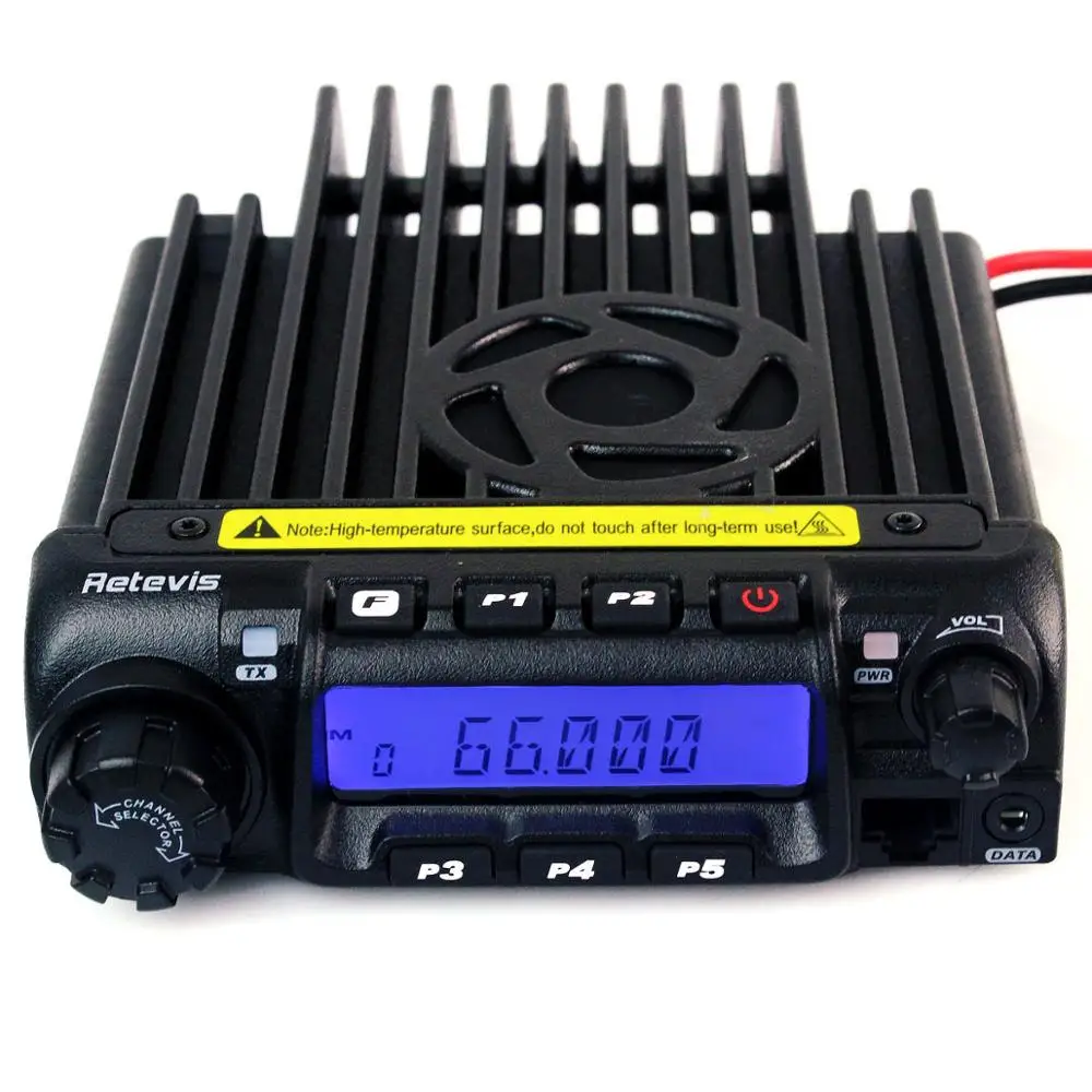 Retevis RT-9000D Mobile Car Radio Transceiver VHF 66-88MHz (or UHF) 60W 200CH Scrambler Walkie Talkie+Speaker MIC+Program Cable