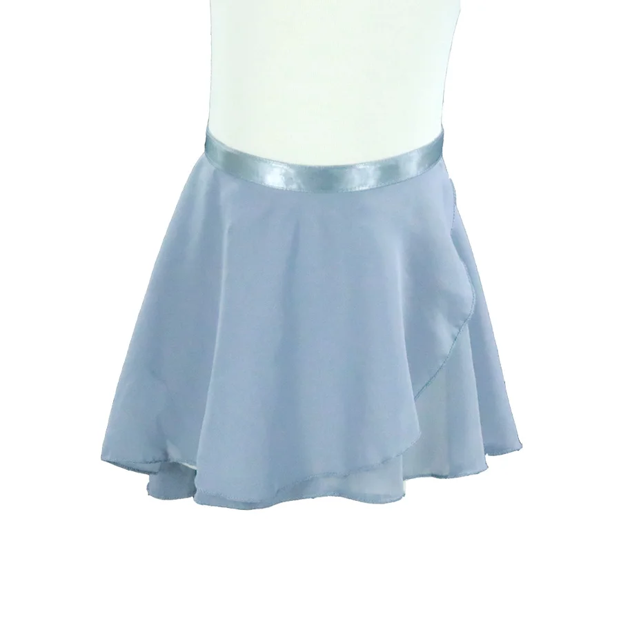 Women Ballet Dancing skirt Gray Ballet Dance Skirt Adult Children Chiffon Pure Color Floral Print Practice Leotard Dance Dress