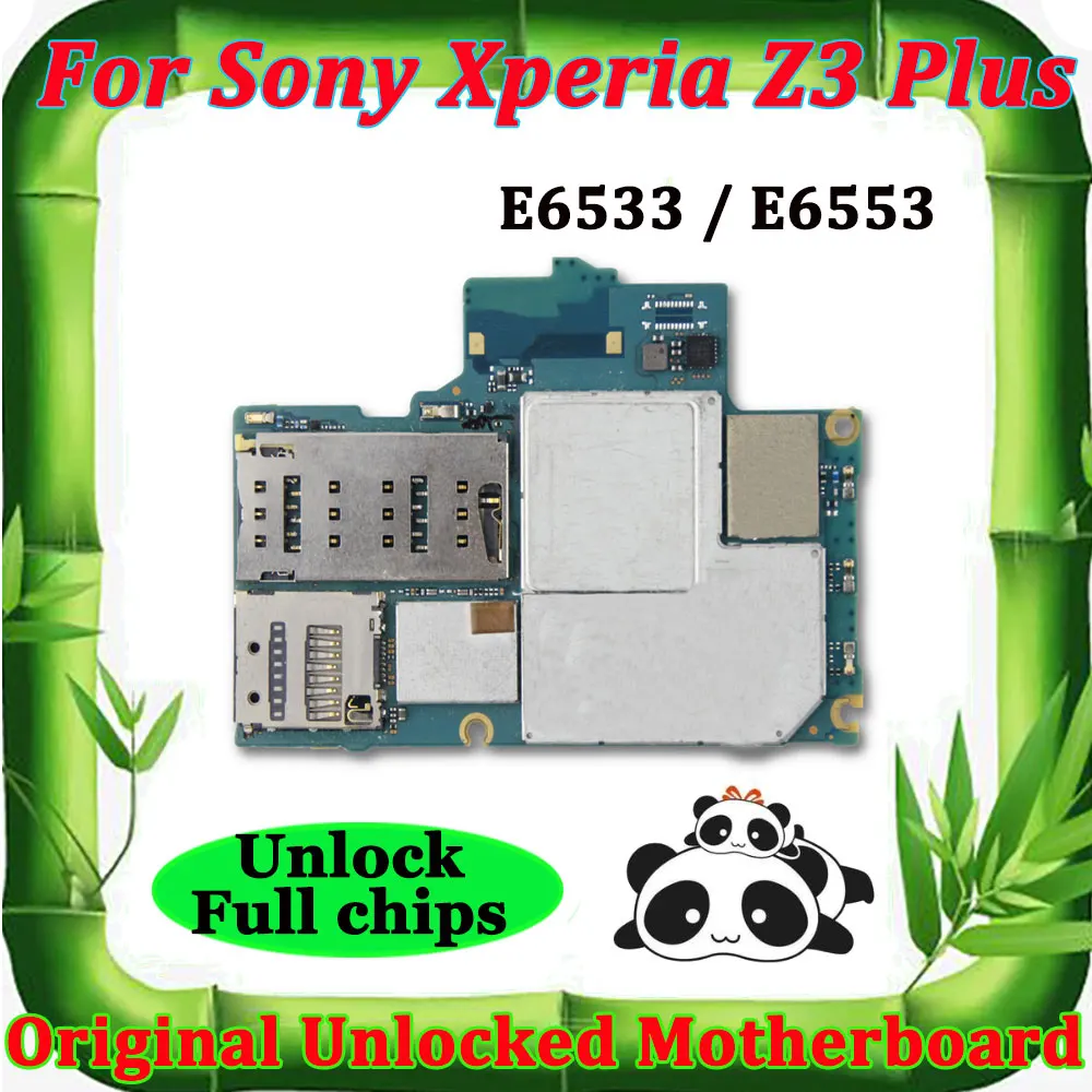 Оригинальная материнская плата для sony Ericsson Xperia Z3 plus Z3Plus E6533 E6553 Заводская разблокированная материнская плата Система Android материнская плата