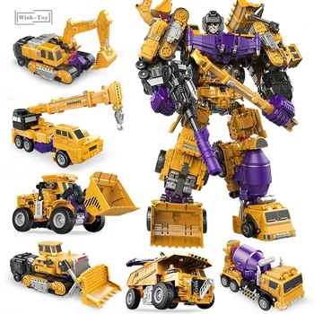 

Transformation Robot JINJIANG KO Version GT NBK Action Figure Excavator Rescue Scraper Hook Suit Collection Model Kids Toys Gift