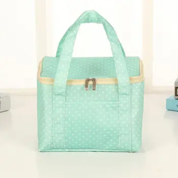 

Storage Bag Portable Printing Insulated Thermal Cooler Box Food Storage Bag Picnic Canvas 4 Colors Container