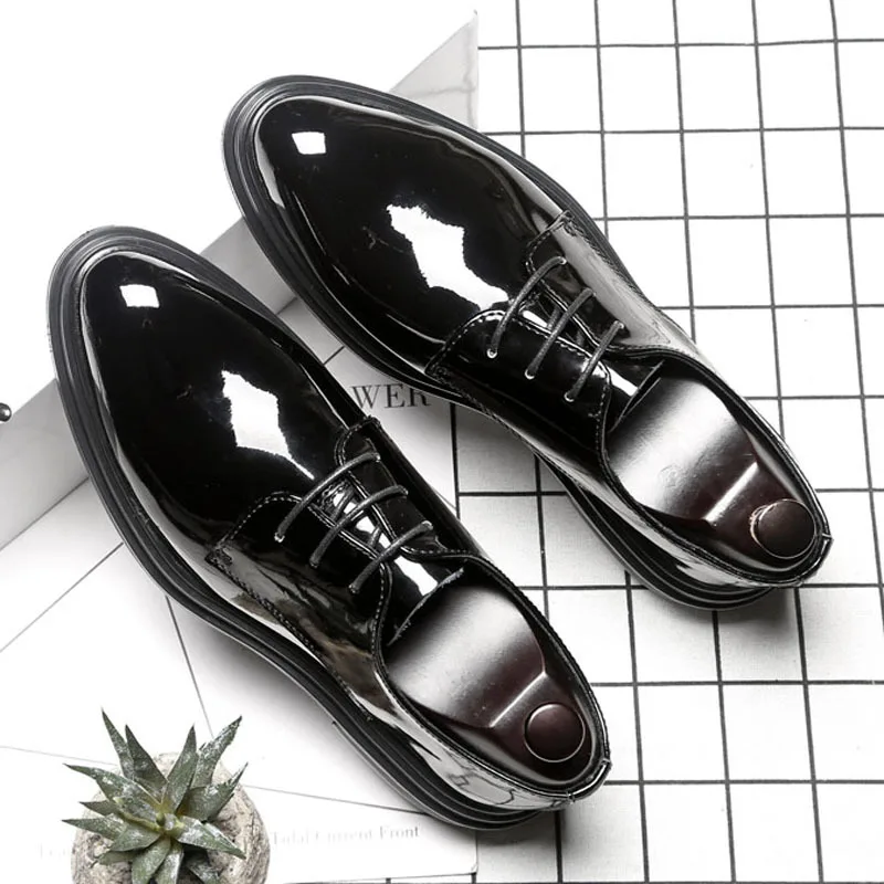 

Xin yi da Korean-style Pointed-Toe Casual Leather Shoes Business Formal Wear MEN'S SHOES Students Shoe Model 3017