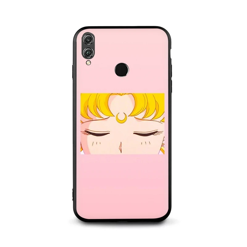 EWAU Japanese Anime Aesthetic Friend Silicone phone case for Huawei Honor 6A 7A Pro 7C 7X 8X 8 9 Note 10 Lite view 20 9X Pro - Color: B3