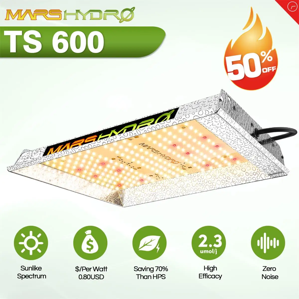 TS 600W Mars hydro Full Spectrum LED Grow Light Sunlike Replace Quantum HPS Indoor Hydroponic Plants Growing Lamp Lights Board