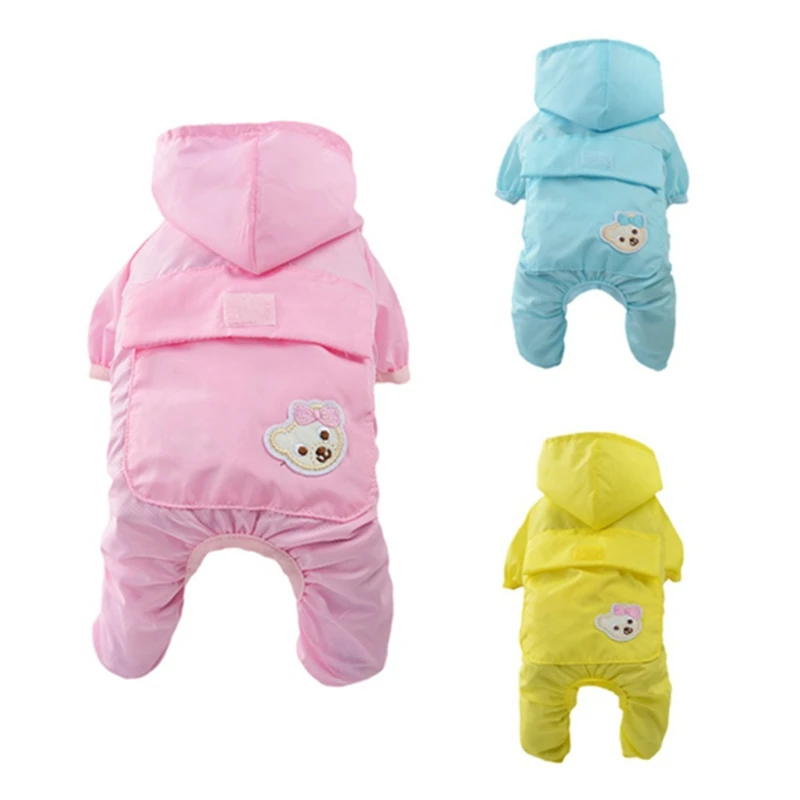 Однотонный плащ для собак Всесезонная одежда домашних животных четыре ножки