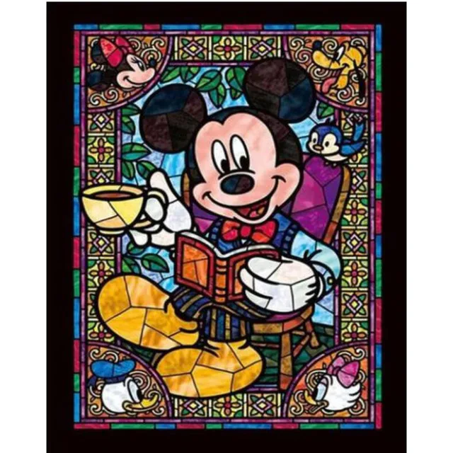 Mickey Mouse Graffiti and Disney Cartoon Art Printed on Canvas 12