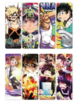 

10 sets/lot Anime My Hero Academia bookmarks for books Midoriya Izuku Bakugo Katsuki PVC Book mark Office School Accessories
