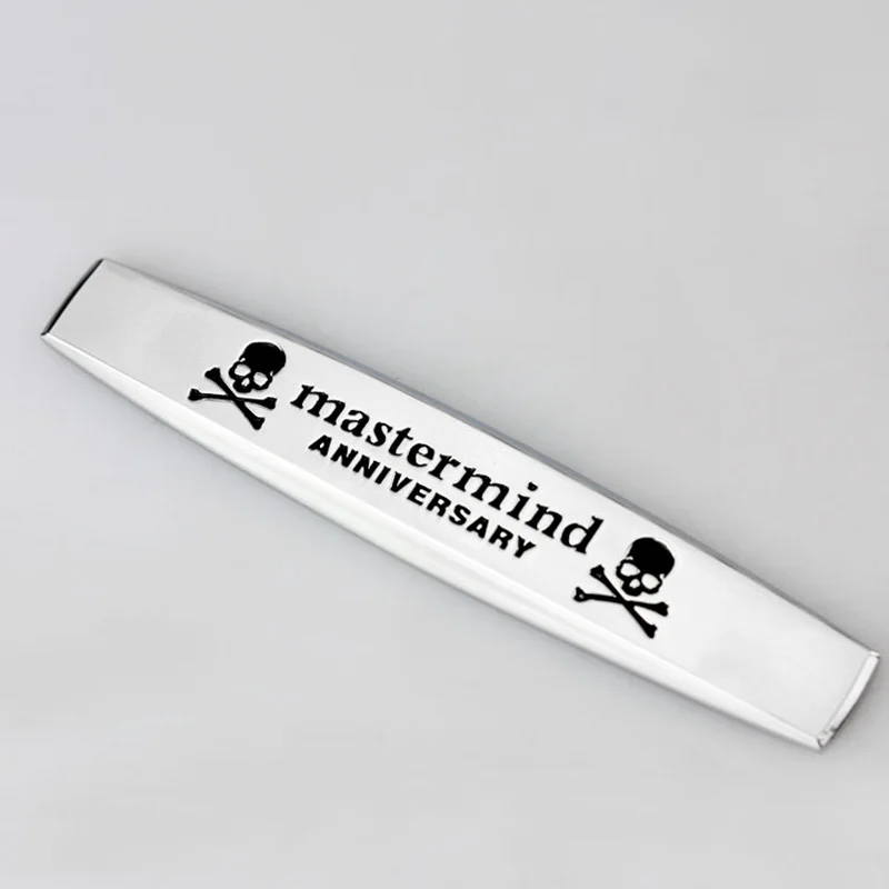 Автомобильная эмблема на крыло Noizzy Mastermind Skull Japan Ho наклейка 100% металлический хром