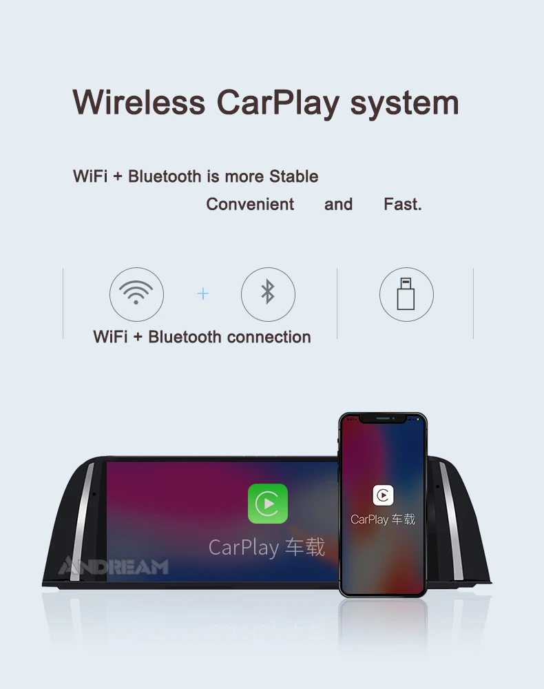 Excellent Wireless CarPlay Android Auto Interface BOX for BMW 4 5 Series F32 F33 F36 F10 F11 F07 GT NBT system Mirrorlink IOS 27
