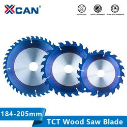 XCAN Circular Saw Blade Carbide Tipped Wood Cutting Disc 184/190/205mm Woodworking Saw Disc TCT Saw Blade