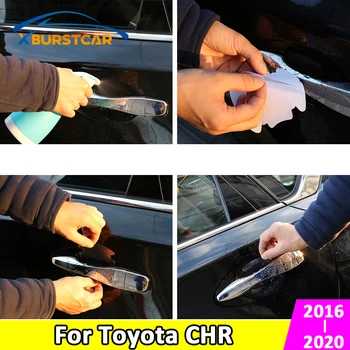 

Xburstcar for Toyota C-HR CHR 2016-2020 4Pcs/Set Car Wrist of Door Protective Film Door Handle Bowl Trim Sticker Accessories