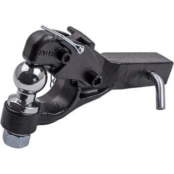 

Pintle Tow Hook Receiver Arm Hitch Towing 4X4 Truck Heavy Duty 8 Ton Ball Combo