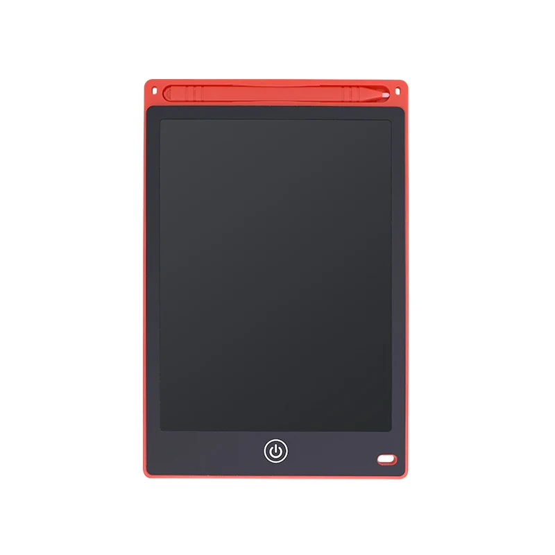 TISHRIC 1" дюймовый электронный ЖК-планшет для рисования, детский графический планшет, цифровой графический планшет для рисования, планшет, подарки для детей - Цвет: red with thick pen