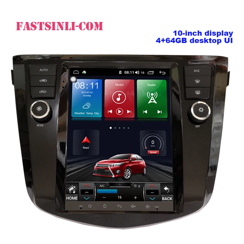 Мультимедийный плеер для Nissan Qashqai/X-TRAIL- 12,1 дюймов Android Автомагнитола 2din четырехъядерный gps навигация CarPlay