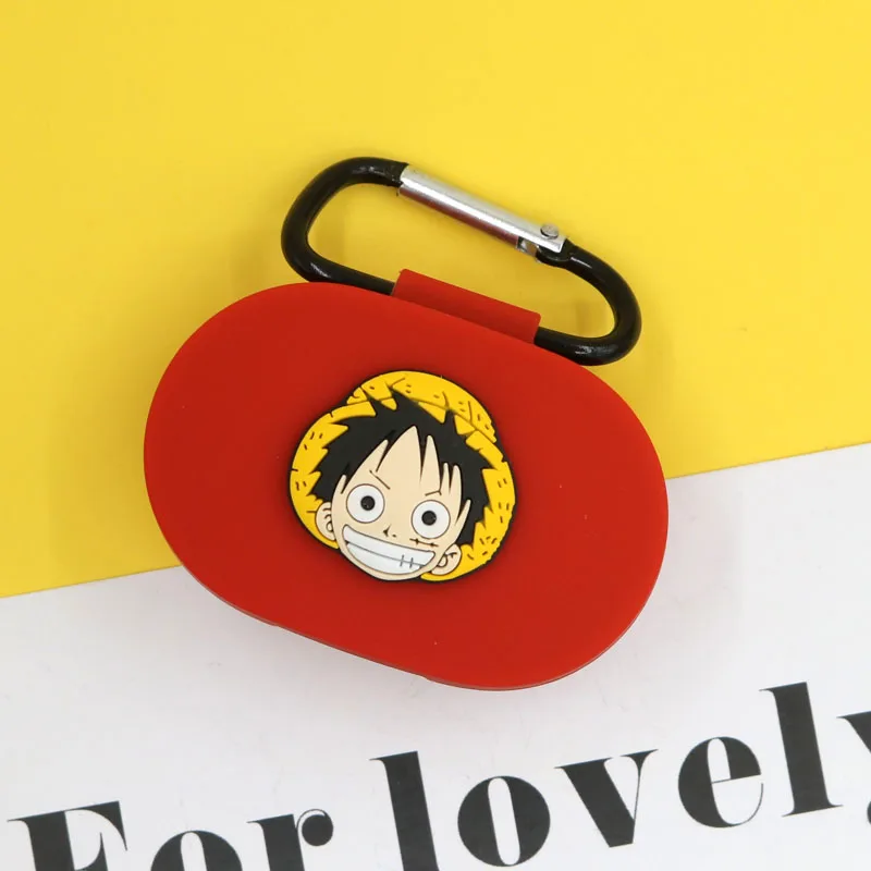 Аниме one piece Luffy силиконовый чехол для Xiaomi mi Red mi AirDots версия беспроводной Bluetooth наушники зарядный чехол милый - Цвет: 2