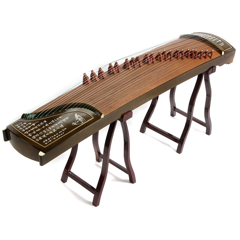 Высокое качество Профессиональный 10 уровень игры guzheng Yangzhou Музыкальные инструменты Китайский 21 струны с полными аксессуарами