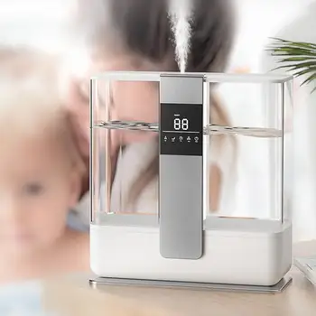 

5L Large Capacity Household Mute Air Humidifier UV Ultrasonic Air Humidifier Purifying Humidifier Oil Aroma Mist for Home Office