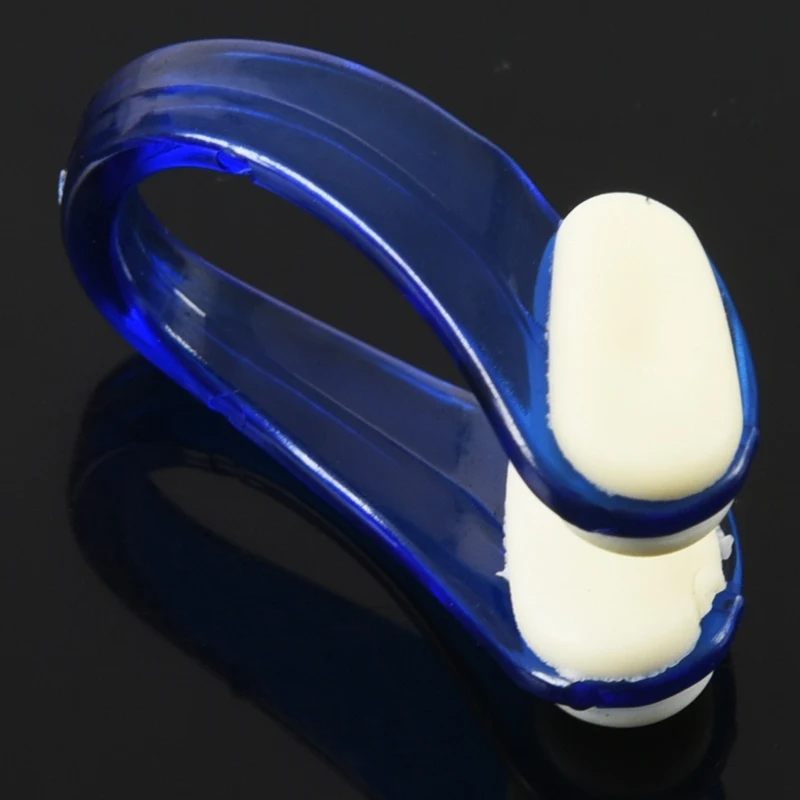Swimming Diving Waterproof Nasal Splint Nose Clip Blue White 2 Pieces
