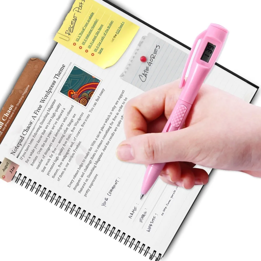 Digital Watch Ballpoint Pen Electronic Clock Student Test Pen Stationery Servants Private Dedicated Test For Office School