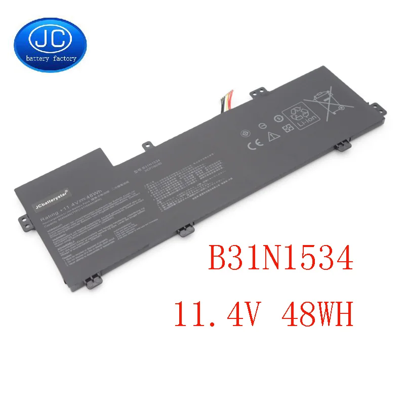 JC Батарея звезда B31N1534 Аккумулятор для ноутбука ASUS Zenbook UX510 UX510UW UX510UX серии 3ICP7/60/80