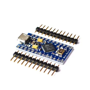 

100pcs Pro Micro for arduino ATmega32U4 5V/16MHz Module with 2 row pin header For Leonardo in stock . best quality