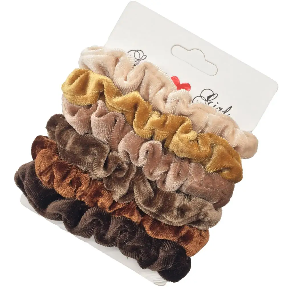  Scrunchies    Ȧ  Ÿ  ҳ ׼  Gumki Wlosow 4/6 pcs/set