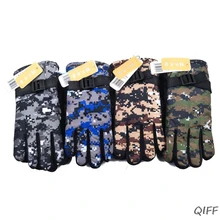 Зимние Детские утепленные лыжные перчатки, Детские ветрозащитные водонепроницаемые Нескользящие варежки