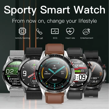 

Smart Watch Heartrate ECG Monitor Blood Pressure Oxygen Detection Multi-Sport Mode IP68 Waterproof Smartwatches Healthy Tracker