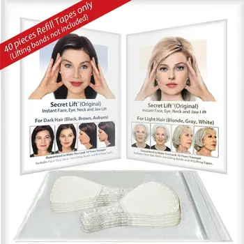 

40Pcs/Set rubber V face shape Invisible Thin Face Stickers Facial Line Skin V-Shape Face Lift Tape Scotch Face Lift Tools Care