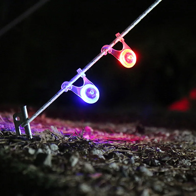 

Hot 8Pcs Waterproof LED String Guard Light Mini Flashlight Camping Fishing Hanging Warning Safety Light Fishing Lure Light