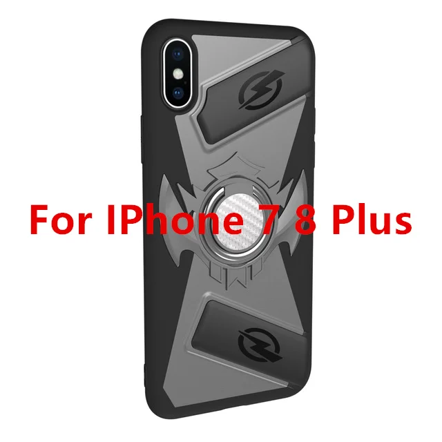 Pubg игровой геймпад кнопочный джойстик мобильный чехол для iPhone X XS 7 8 6 6S Plus телефон игровой Бесплатный огонь L1 R1 джойстик аксессуары - Цвет: grey for 7 8 plus