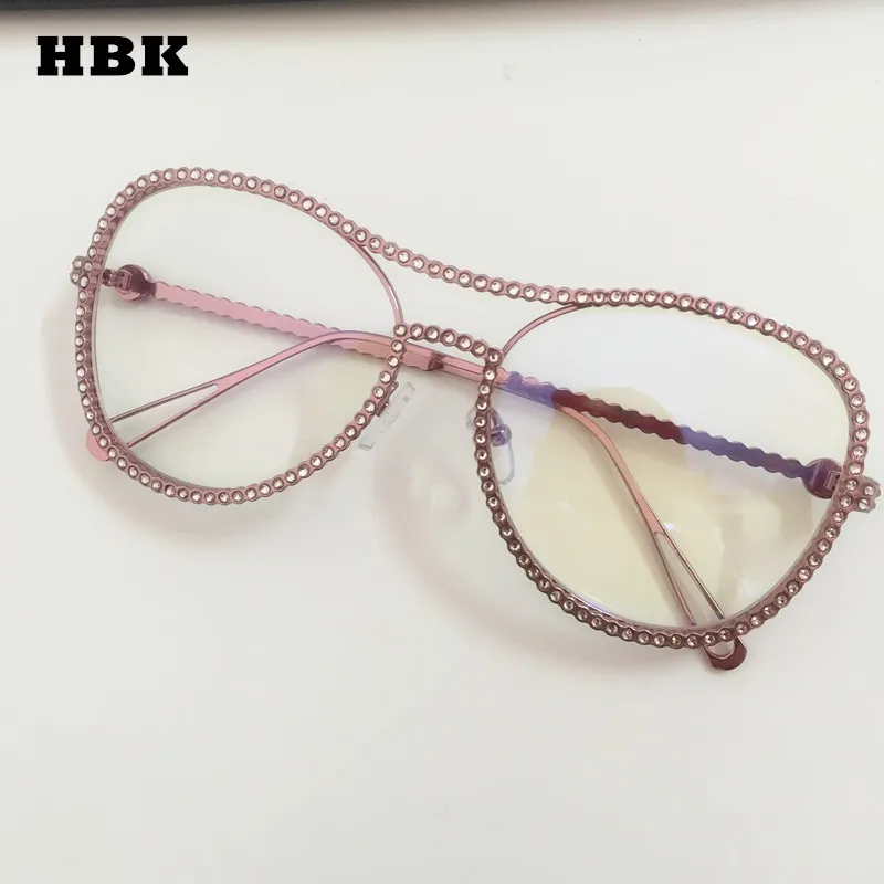 HBK Pilot Солнцезащитные очки женские декоративные стразы брендовая дизайнерская